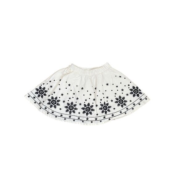 Tea Embroidered Snowflake Skirt - Picture 1 of 8